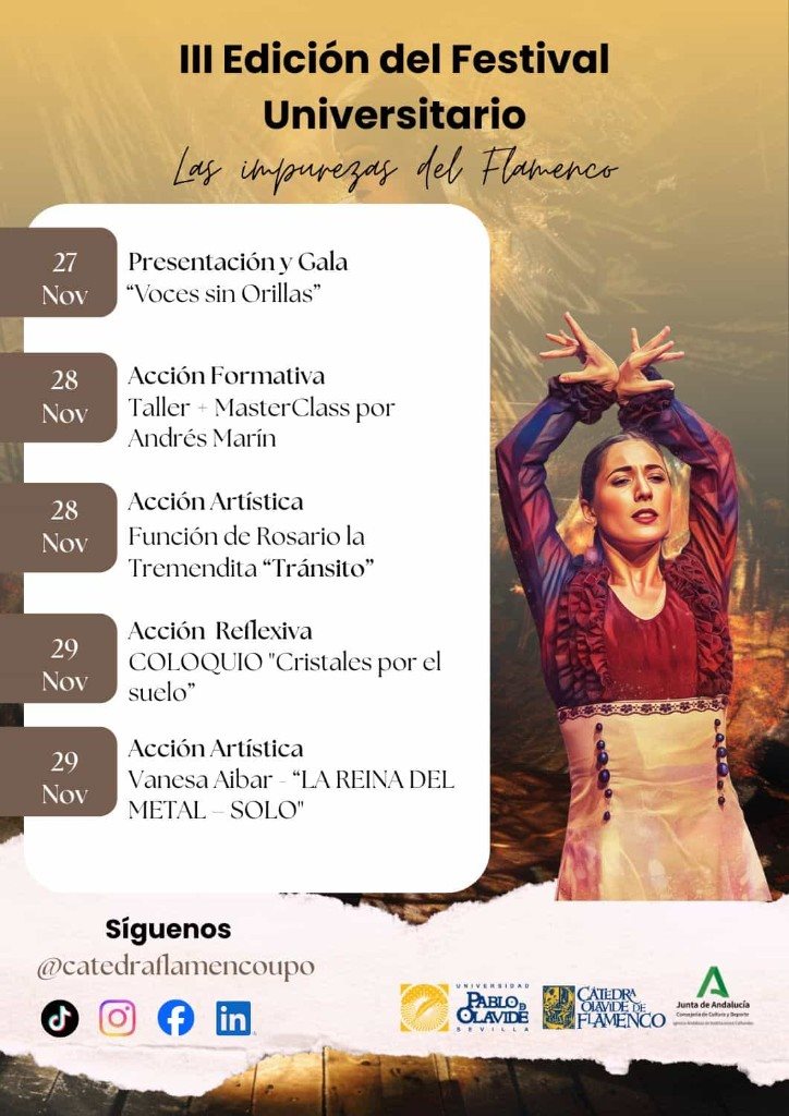 Programación del III Festival Flamenco Universitario